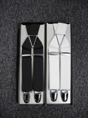 サスペンダー　　30mm　黒・白　
